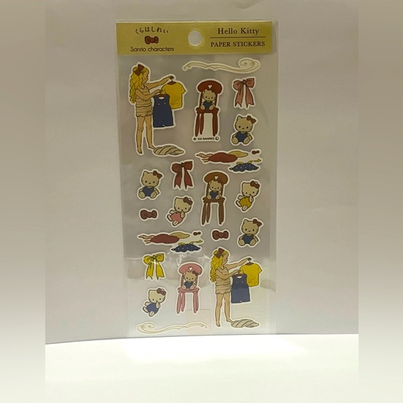 Sanrio Hello Kitty-Kurahashi Rei Sticker Sheet - Picture 1 of 6